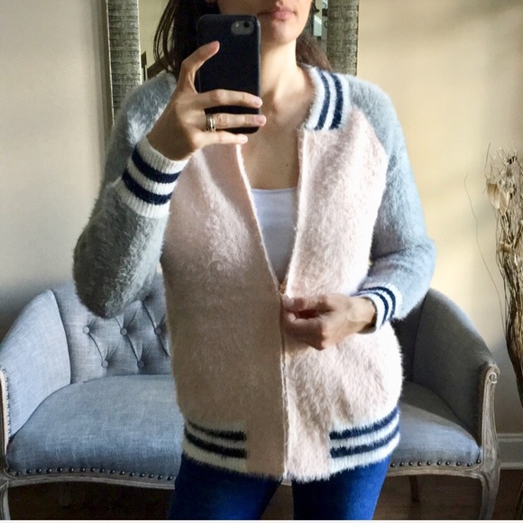 ✨Fuzzy Bomber Jacket - Picture 4 of 7